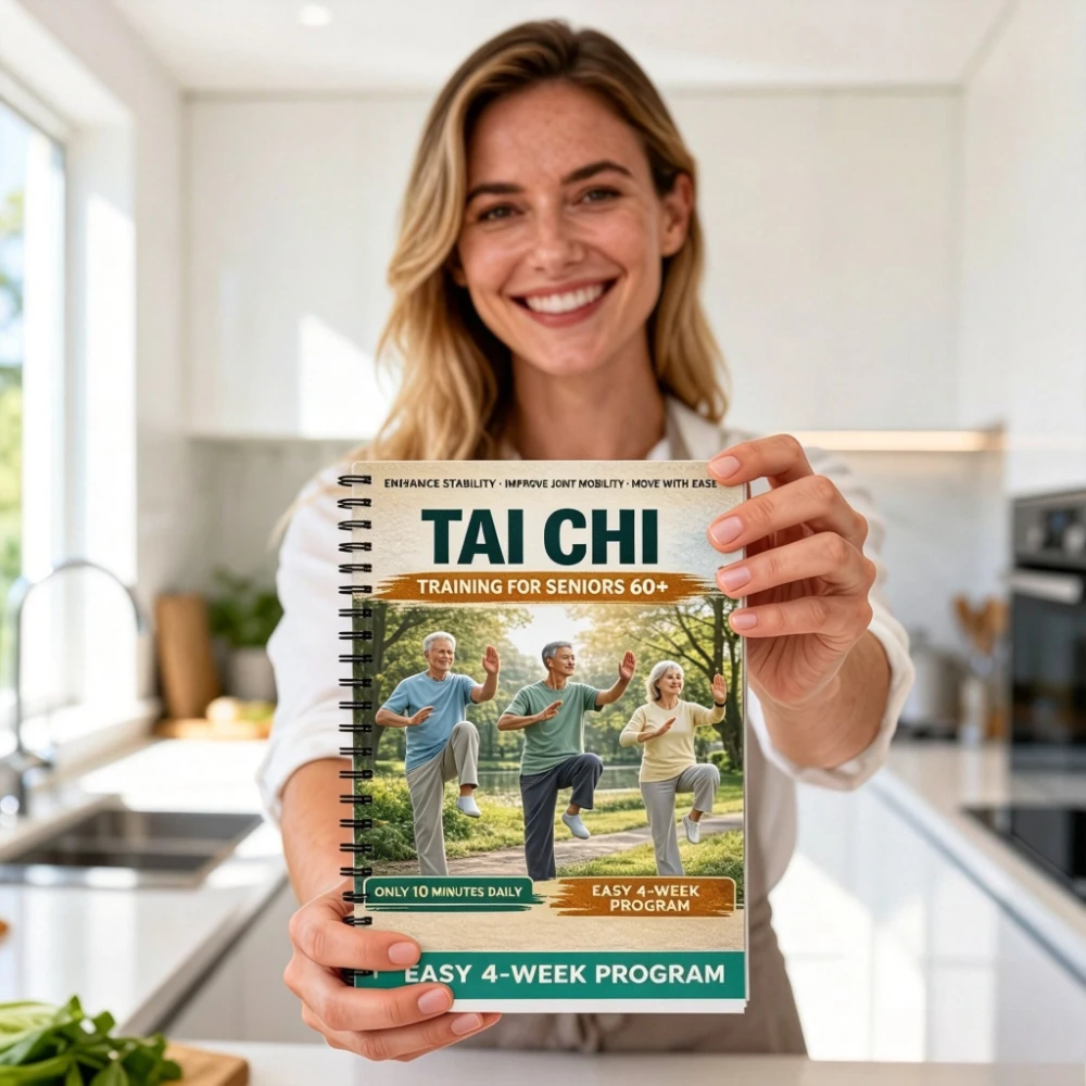 Elderly Tai Chi Tool Book, Four week Scientific Plan, Gentle Exercise Helps Make Actions Easier