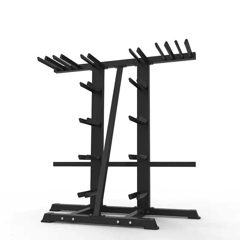 Gym private teaching studio group class exercise crocodile mouth barbell wall rack wall rack, floor rack