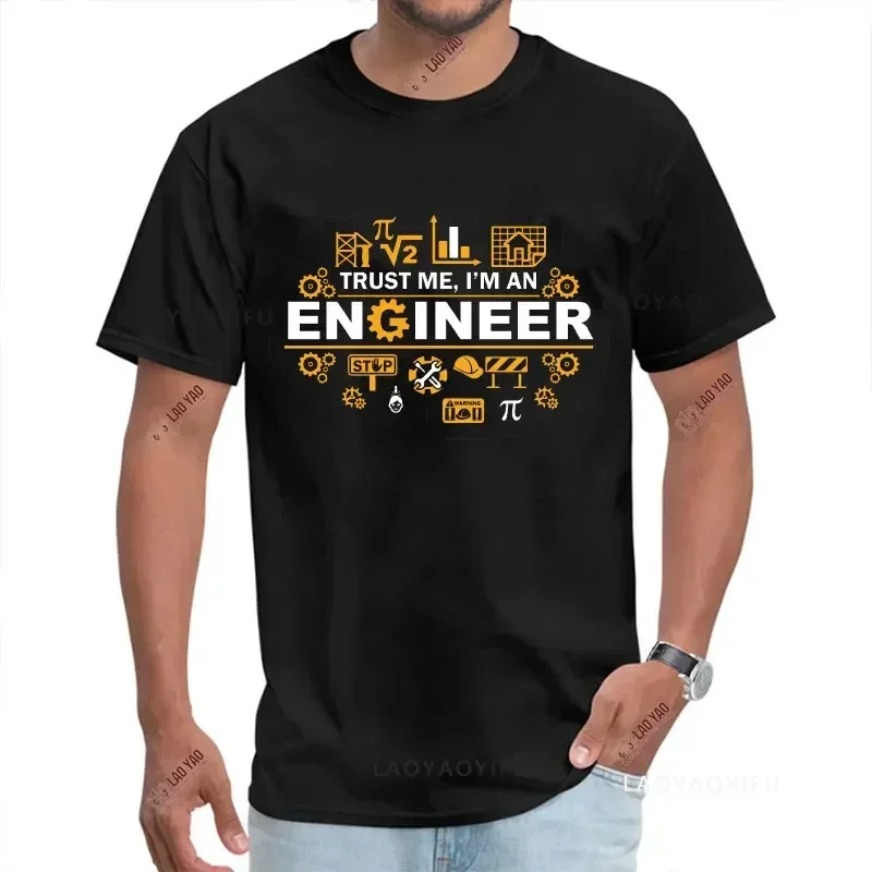 I AM AN ENGINEER ALWAYS RIGHT Funny Slogan Cotton T-Shirts for Man Hipster Fashion Casual Streetwear Summer Men T Shirt Tops Tee