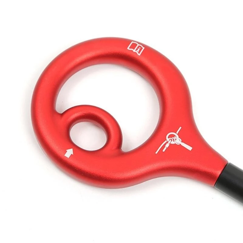 

Multipurpose 9 Descender for Climbing & Abseiling, Professional Aluminum Alloy Figure 9 Descender for Rappelling