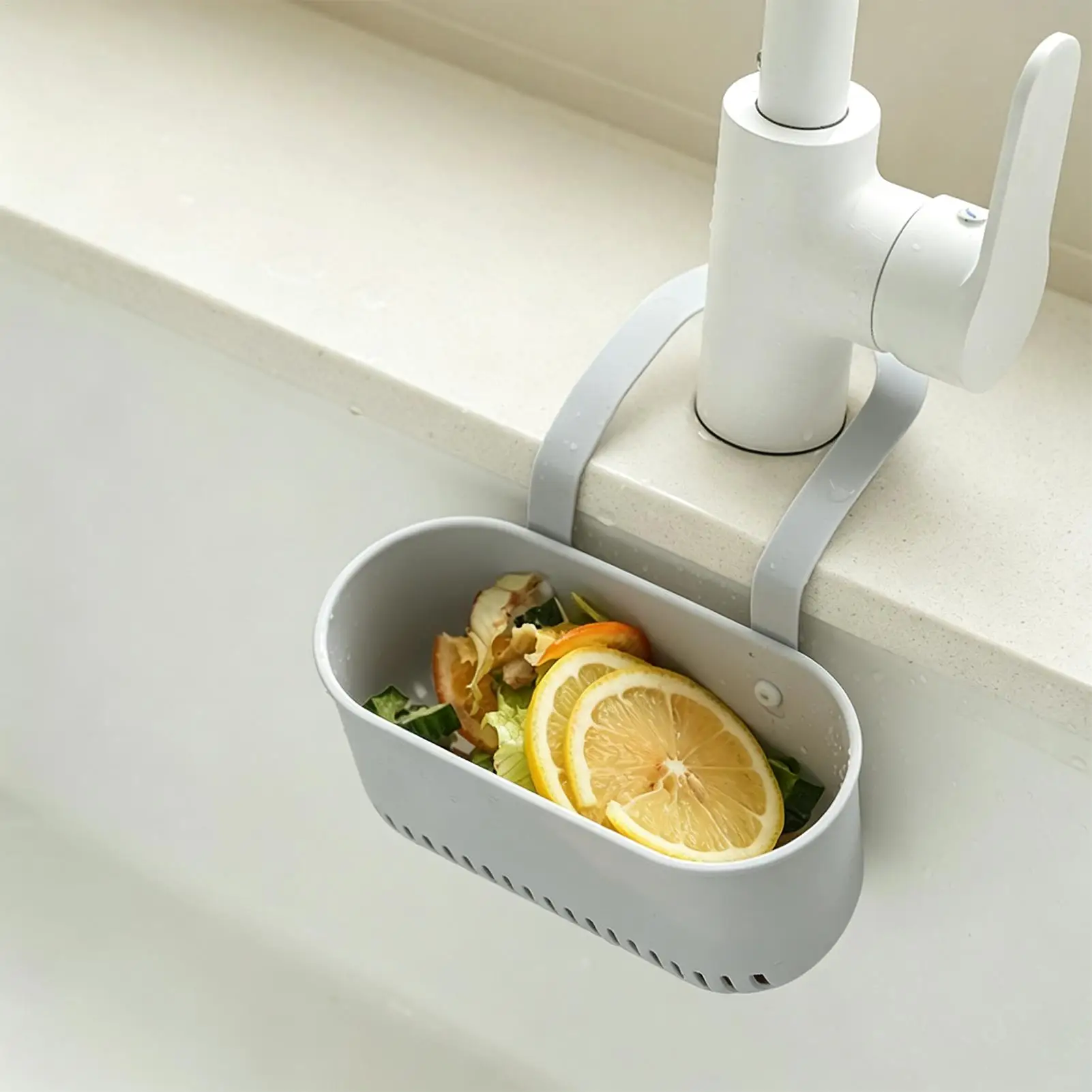 Kitchen Sink Drain Basket Adjustable Sponges Soap Holder Bathroom Dish Drain Water Baskets Storage Drying Rack Accessories Tools