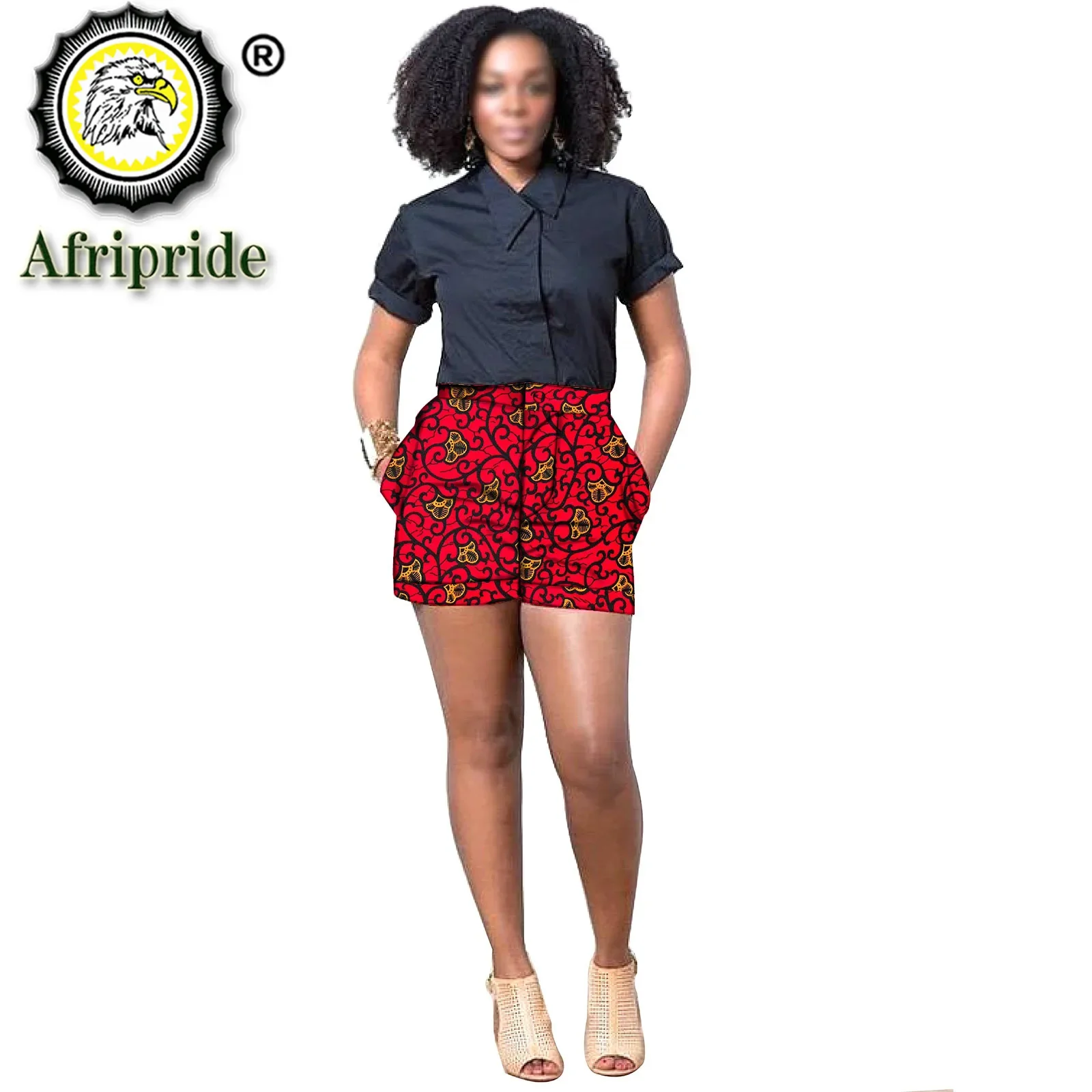 African Print Summer Shorts for Women Women Casual Shorts Plus Size Dashiki Short Ankara Fabric AFRIPRIDE S1921005