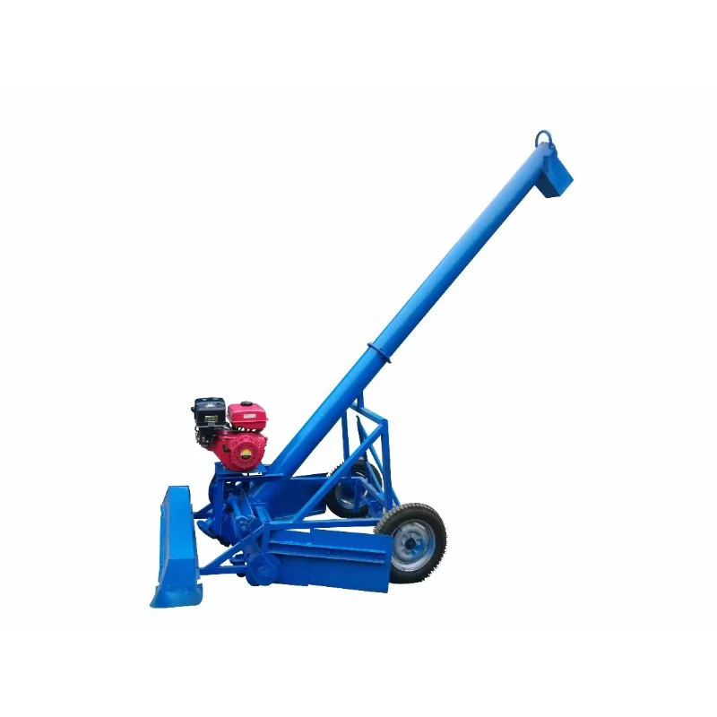 grain collecting and loading machine drying field road anti-aircraft gun type  grain suction machine  automatic cleaning