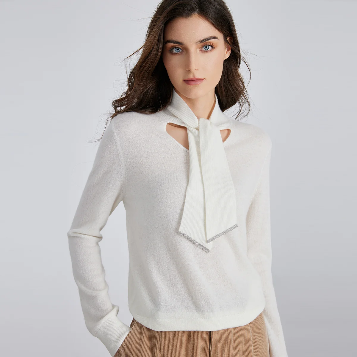 

Pop BC966 High-quality Luxury Brand Women's Clothing Pullover Knitted Sweater 94% Cashmere Clothes