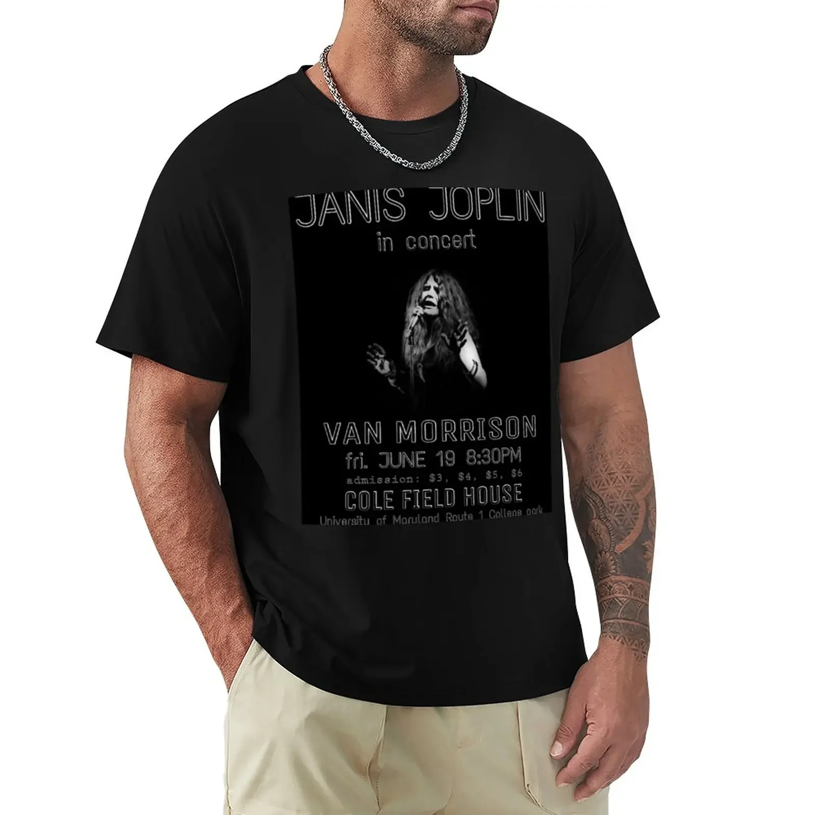 

Janis Joplin T-Shirt graphics summer tops plus sizes black t-shirts for men