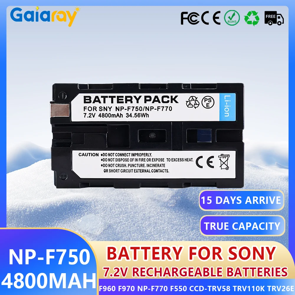 4800Mah NP-F750 NPF… - image