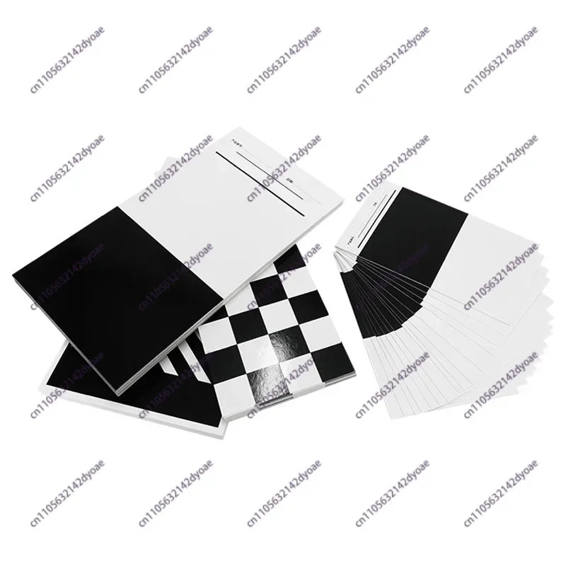 100pcs Printing Ink Drawdown Sheets Hiding Power Test Board Opacity Display Charts
