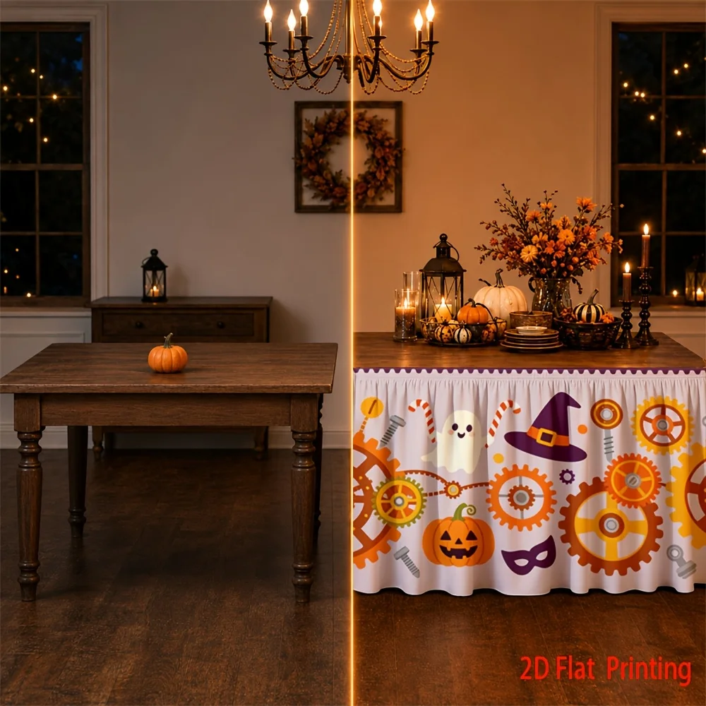 Steam-punk theme Halloween tablecloth, suitable for weddings, birthday parties, and baby showerszyc