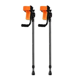 Medical Elbow Crutches Arm Crutches Alloy Fractured Ankle Injuries Portable Folding Crutches Adjustable Height