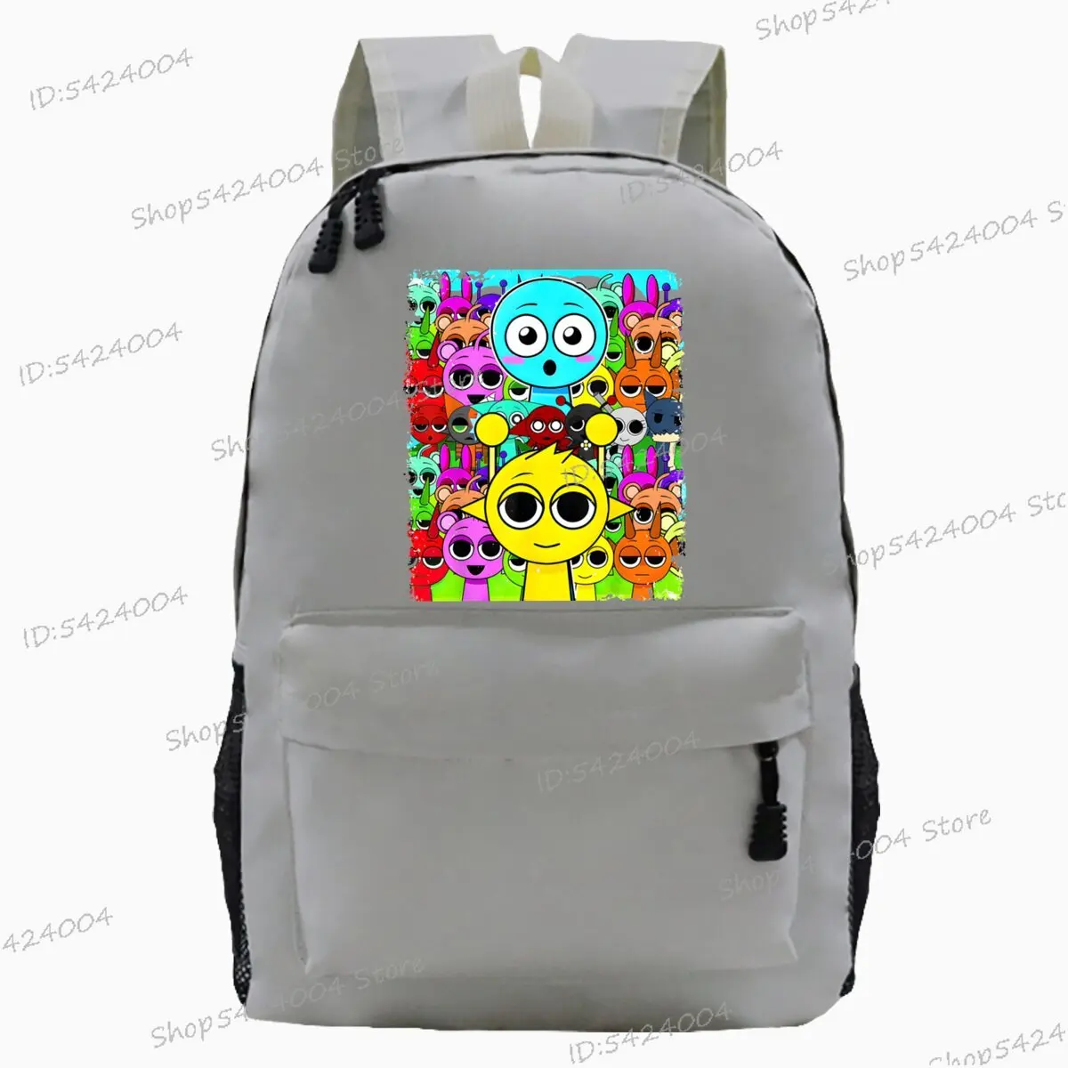 Moda Anime dibujos animados Sprunki niños niñas mochila aclarante lindo juego de terror de moda Mochilas Sprunki tendencia mochila mujeres hombres