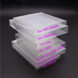 20pcs Transparent Game Box Protector Case CIB Games Clear Plastic PET For N64 GB GBA GBC SNES NES Switch for PS5 PS4 PS3 PS2
