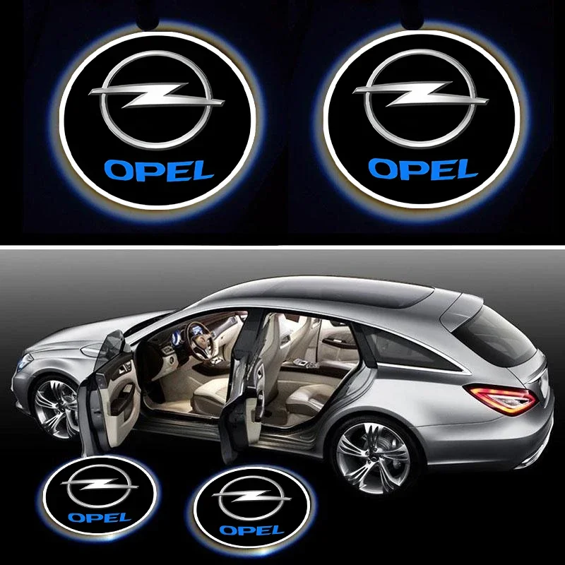 Car Door Light LED Welcome Lamp For Opel Adam Ampera Corsa Insignia Karl Rocks-e Astra Energy Crossland Crossland-X Mokka Combo