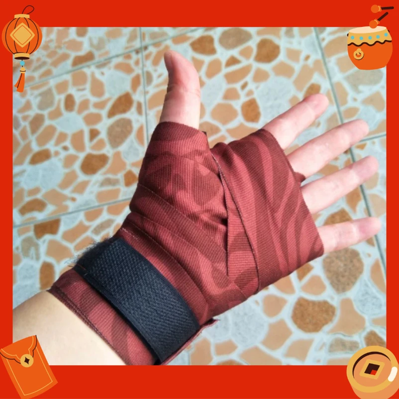 Half Finger Wrist Support Gloves, Skeleton & Abstract Printed Fitness Hand Wraps