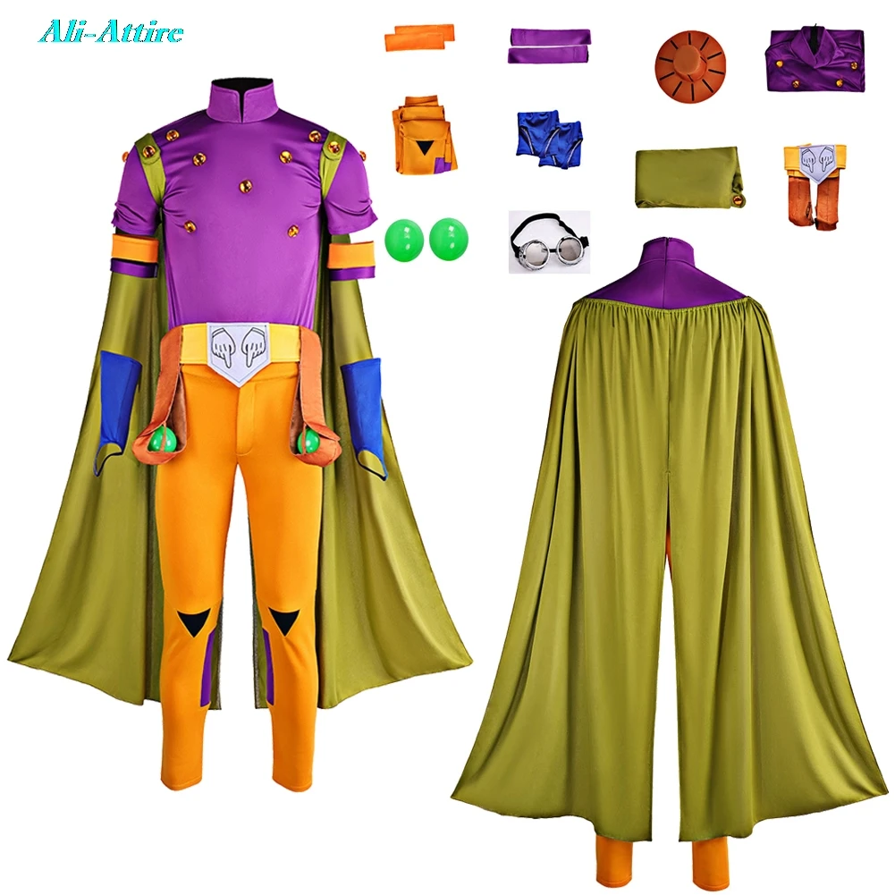 

Anime JoJo Cosplay Bizarre Adventure Cosplay Gyro Zeppeli Cloth Party Disguise Roleplay Halloween Costume Carnival Outfits Suits
