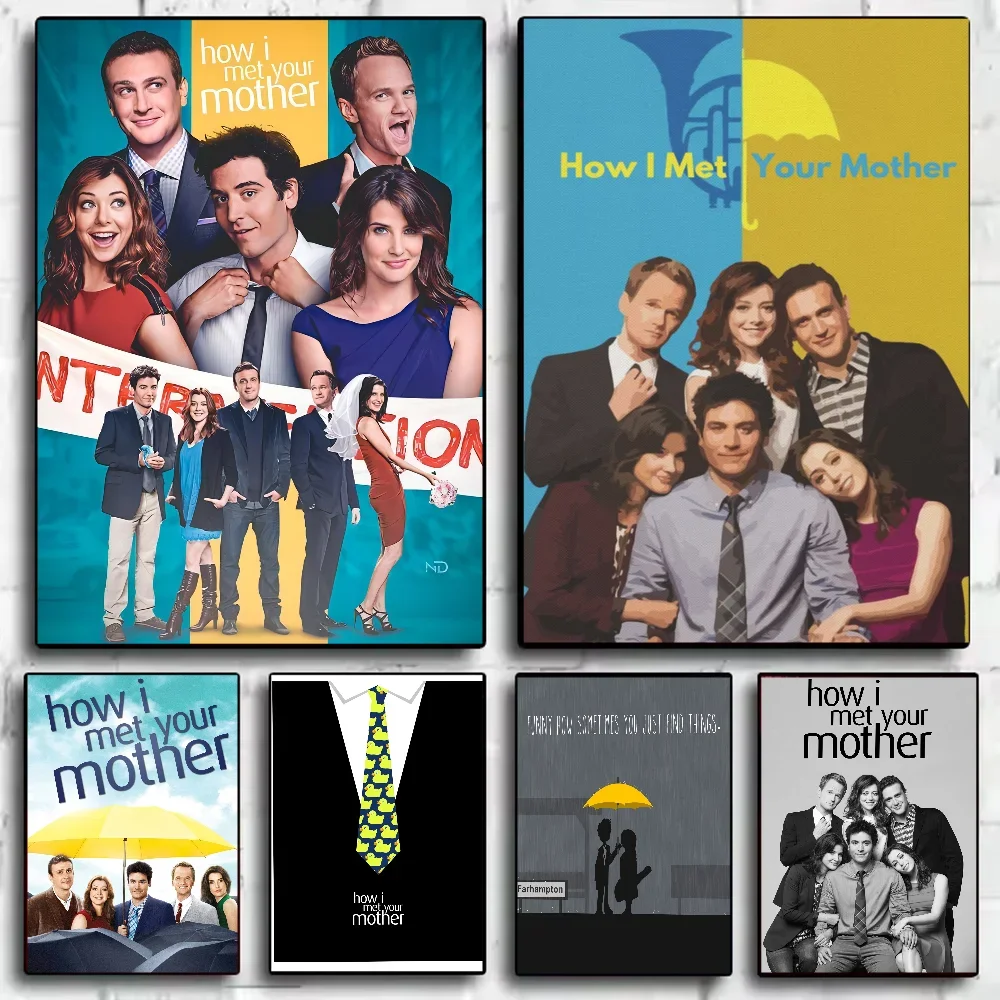 كيف قابلت والدتك ملصق HD الفن لزجة جدار مقاوم للماء غرفة المعيشة المنزلي غرفة نوم بار الديكور الجمالي