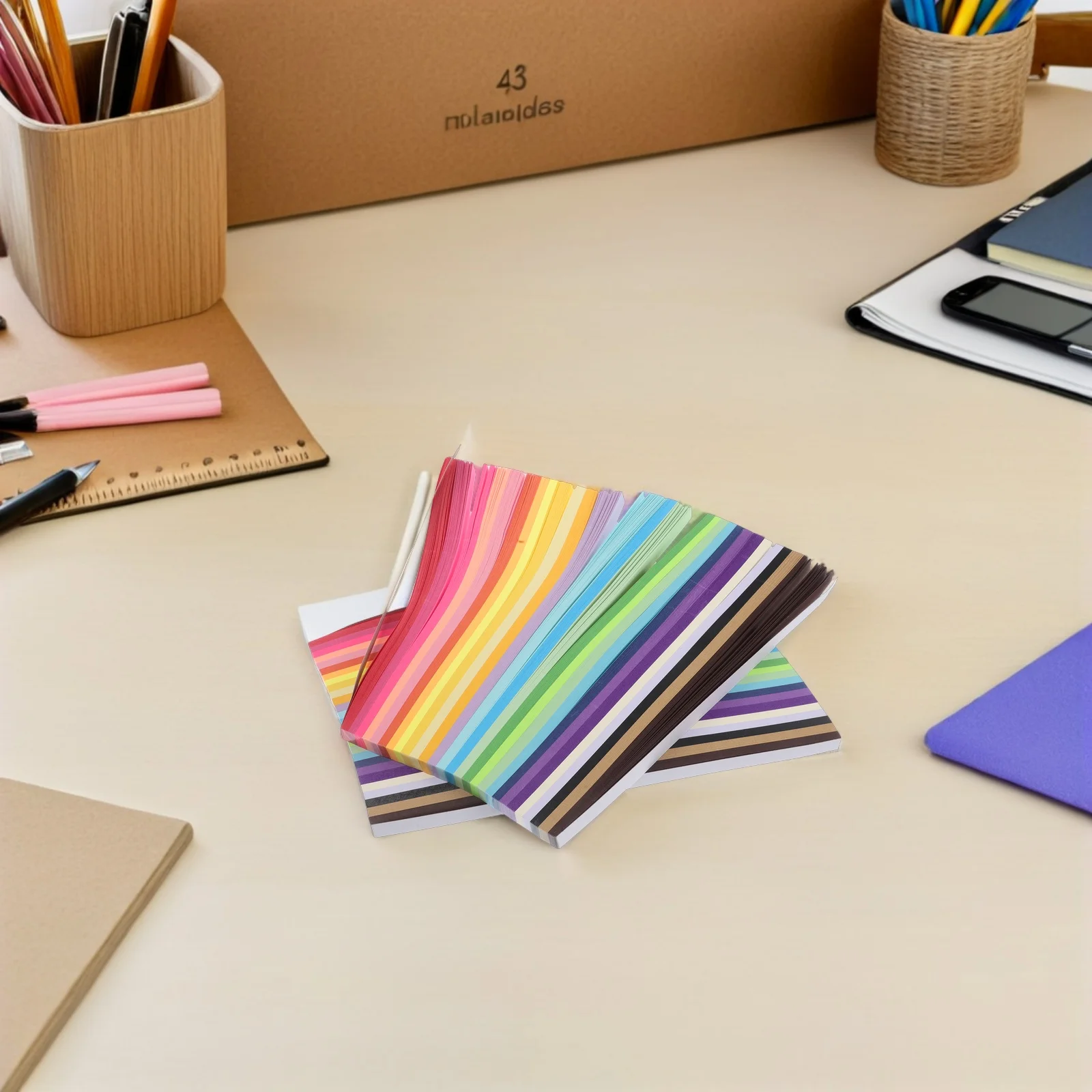 

4050pcs Lucky Star Folding Strips Colorful Origami Paper For Diy Craft Holiday Wedding Party Decor - Sheets Origami Star Paper