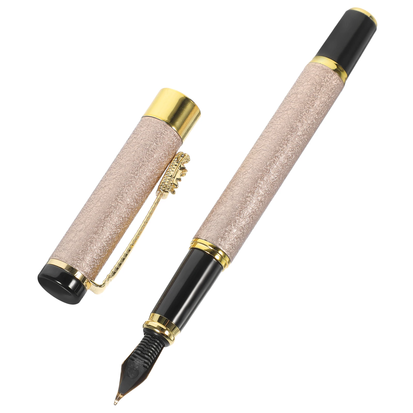 

Frosted Metal Fountain Pens Smooth Tip Writing Calligraphy Students Teachers Office Home Use Portable Gifts