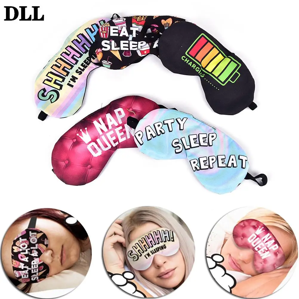 1PC Women Girls Sleep Mask Rest Travel Relax Sleeping Aid Blindfold Cover Eye Patch Sleeping Mask 3D Eye Mask Case Sleep Rest