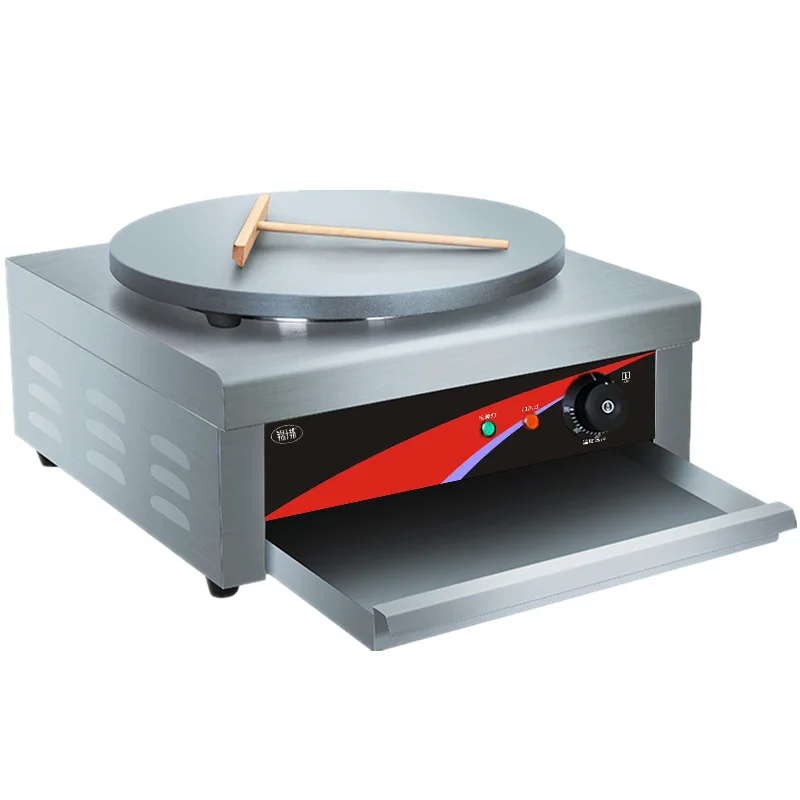 

Электрическая галобердная печь с одной головкой, электрическая духовка для жарки, сковорода для торта, мультизерновая машина для приготовления блинов и фруктов лазаньи