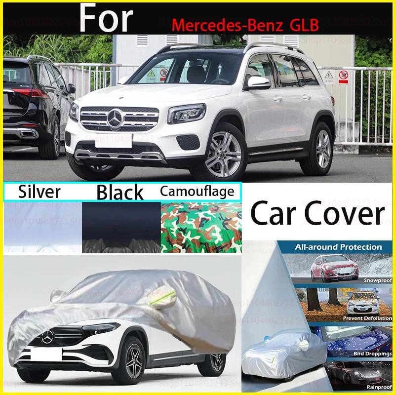 

Водонепроницаемые автомобильные чехлы, всесезонный автомобильный чехол, полное покрытие, пыленепроницаемый, снежный и устойчивый к ультрафиолетовому излучению для Mercedes-Benz GLB