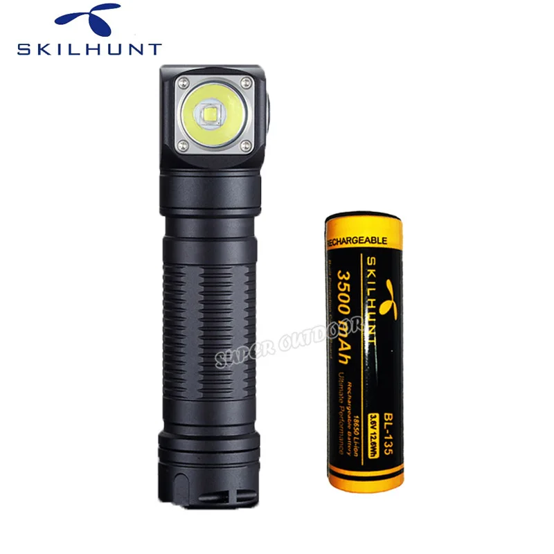 Фонарь SKILHUNT H04 RC 1300 Люмен, USB Зарядка, Компактный и Яркий — фото товара