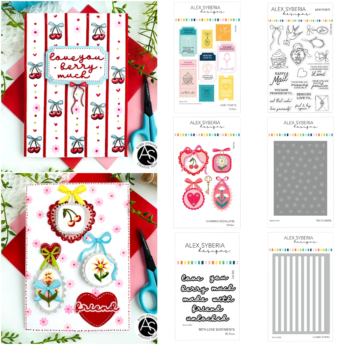 

Valentine's Day Love Tickets Flowers Metal Cutting Dies Stamps Stencil for Scrapbooking Album Decoration Craft for Greeting Card