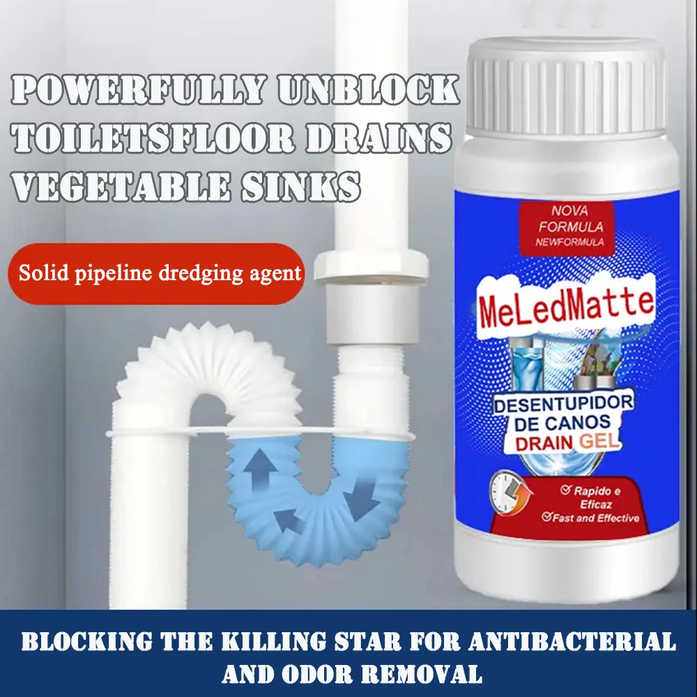 Non-Irritating Sink Drain Cleaner, Powerful Pipe Dredging Agents, Powerful Cleaning Agent, Multiple Pipes