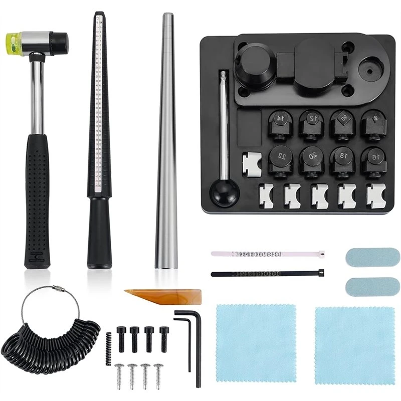 ABAH-Ring Bender Tool, Ring Maker Kit For Spoon Rings, Spoon Ring Bender Tool For Ring Jewelry Making, Spoon Ring Bender