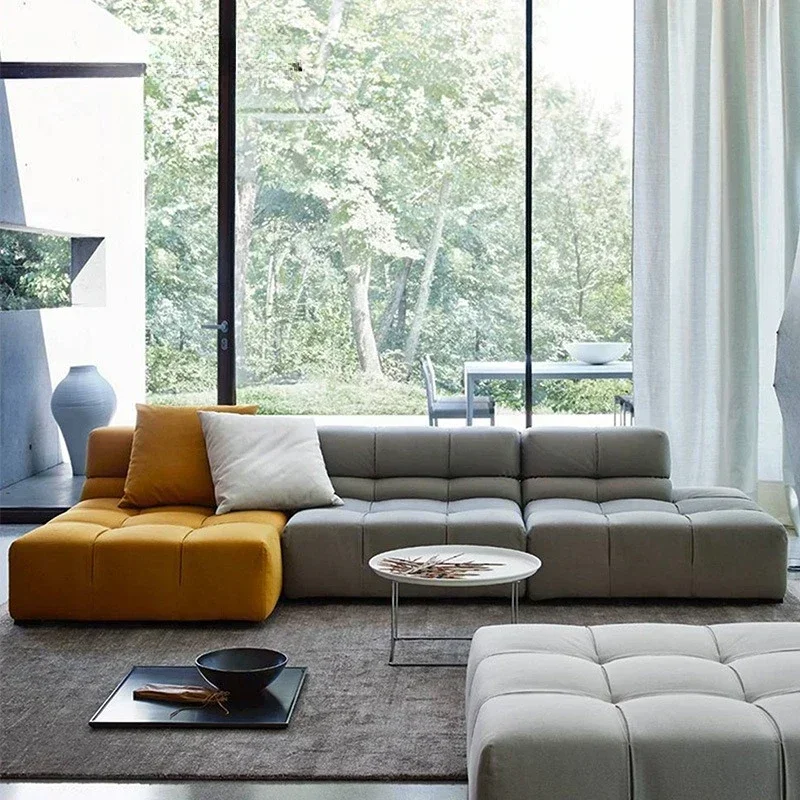 Modern light luxury Italian minimalist modular fabric sofa