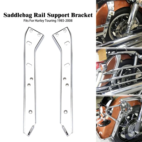 Мотоциклетная седельная сумка, опорный кронштейн для Harley Touring FLT FLH 1985-2008 Road Electra Street Glide Road King Ultra