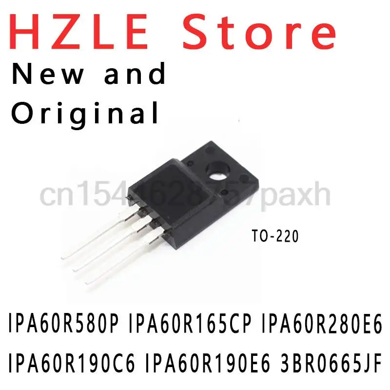 5piece New and Original 6R165P 6R190C6 6R190E6 TO-220 IPA60R580P IPA60R165CP IPA60R280E6 IPA60R190C6 IPA60R190E6 3BR0665JF