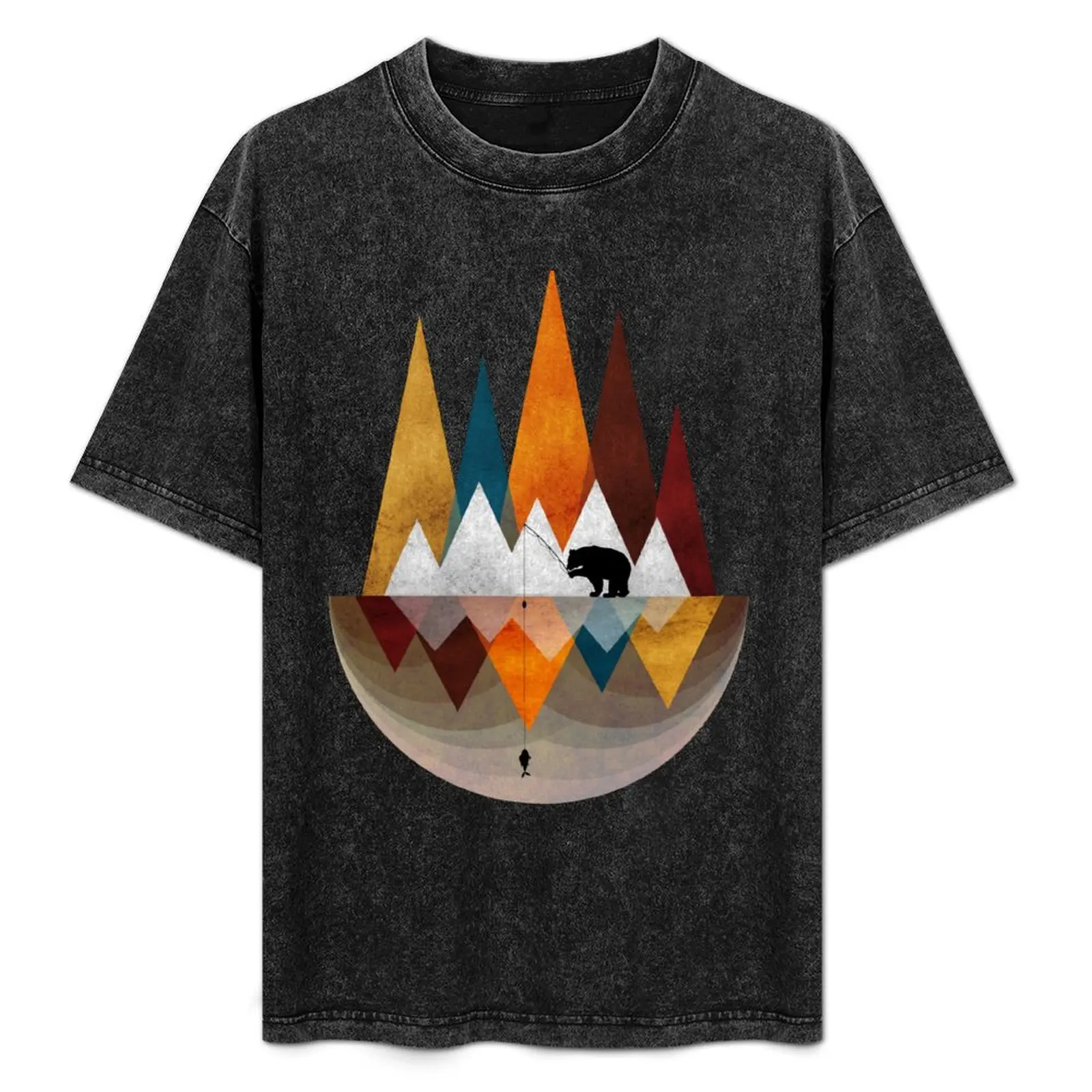 gone-fishing-tシャツ-ソフト防縮コットンtシャツ