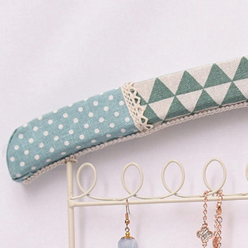 PWS Simple Home Storage Creative Jewelry Storage Rack Linen Iron Hanger Storage Rack Earring Rack Necklace Rack