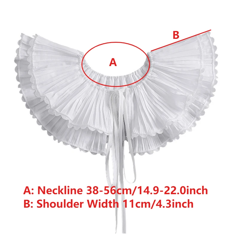 Sommerkleid, weißes Hemd, abnehmbarer Kragen, Schal für Damen, gefälschter Kragen, Schulterwickel, kleiner Cape-Schal, falscher Kragen