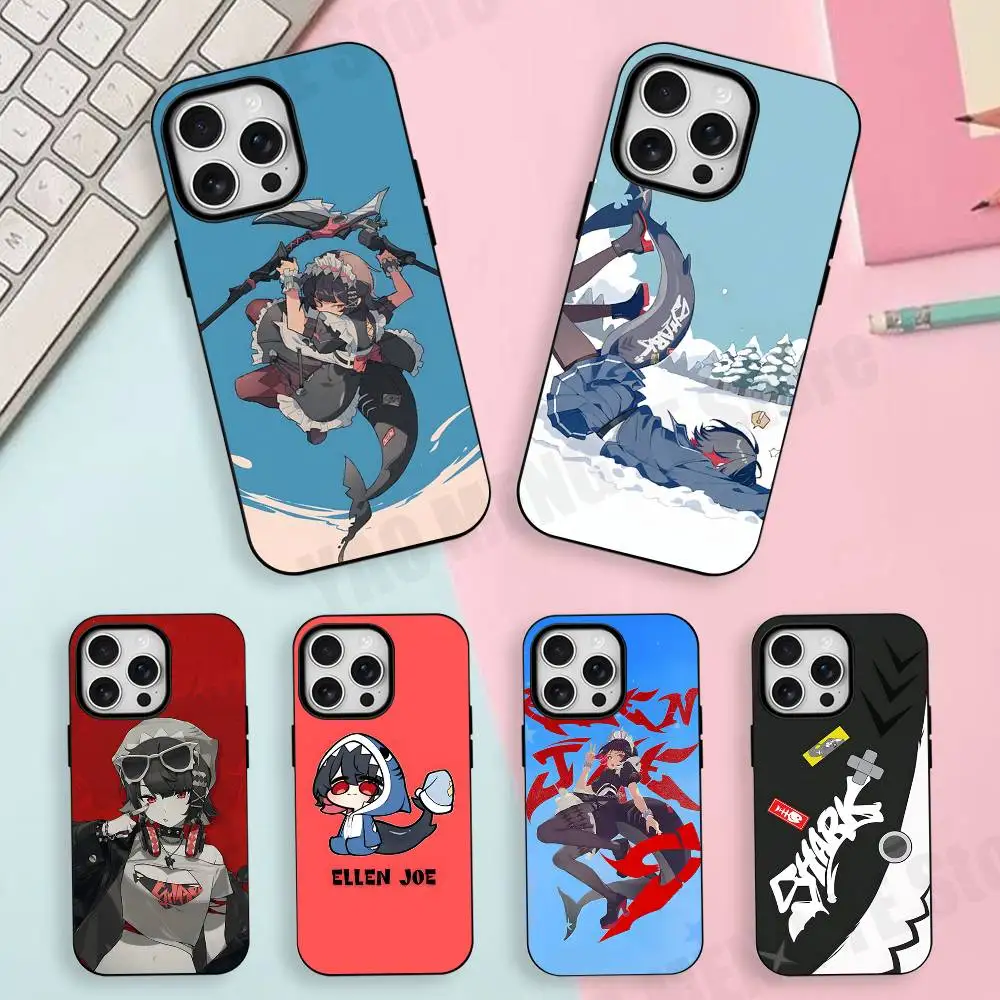 Ellen Joe ZZZ For Iphone 18 17 16 15 14 13 12 Pro Mini Max XS Case Frosted Magnetic Shockproof Cover