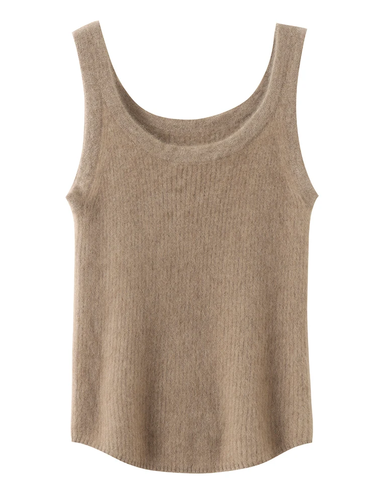 

Женский вязаный шерстяной жилет с круглым вырезом, теплый, для ношения под одеждой, с подплечниками, облегающий, для повседневной носки, модный