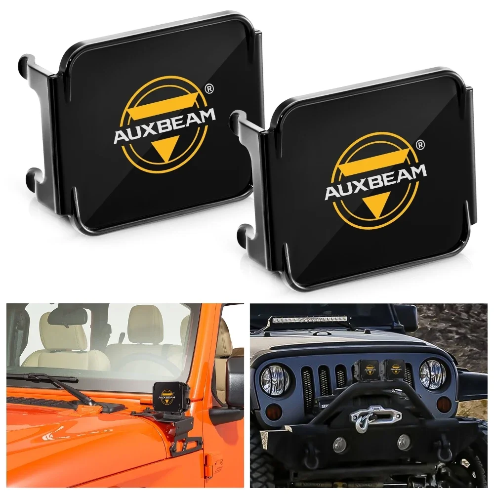 AUXBEAM Luz de trabajo LED Pod de 3 pulgadas cubiertas negras cubierta antipolvo luz de conducción LED escudo para luces de trabajo AUXBEAM de 3 pulgadas