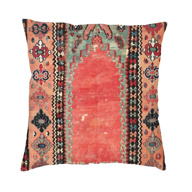 Turkish Niche Kilim Print Cushion Cover Sofa Home Decorative Retro Boho Persian Tribal Ethnic Art Square Throw Pillow Case 45x45