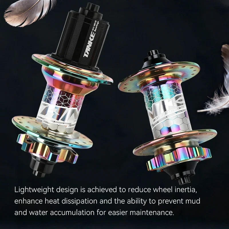 TANKE MTB Hub 120 انقر تحمل محور الجبهة الخلفية 32 ثقوب مكبح قرصي دراجة محاور الإفراج السريع 6 Pawl محور الشتاء الوافدين الجدد