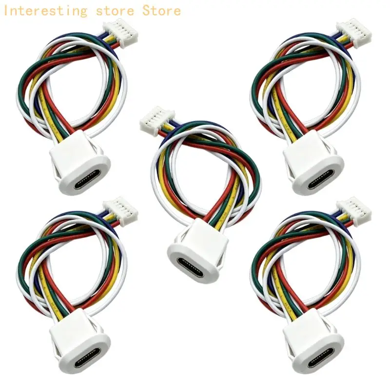TUSB C Pigtail Power Cable for Electronic Repair Use Assembly Tasks 10cm 55KC