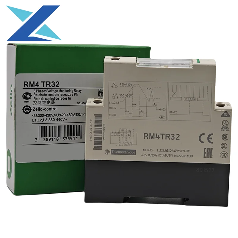 

Brand New Original RM4TR32 Three-phase Network Control Relay RM4-T - Range 200..240 V Relay Module