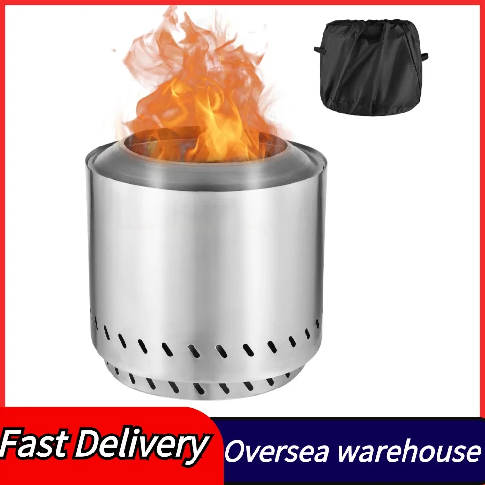 Outdoor Camping Smokeless stove portable Stainless steel burner heater Mini fire stove campfire stove pit fire basin Equipment