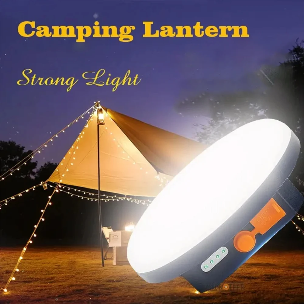 10000MAH LED Tent Light Outdoor Waterproof Camping Lamp Portable Rechargeable Magnet Lamp for Camping Fishing Emergency Lighting