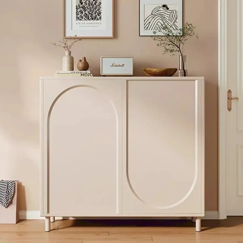 

White Indoor Shoe Rack Display Nordic Luxury Living Room Shoe Rack Large Entrance Hall Meuble Chaussures Home Furnitures