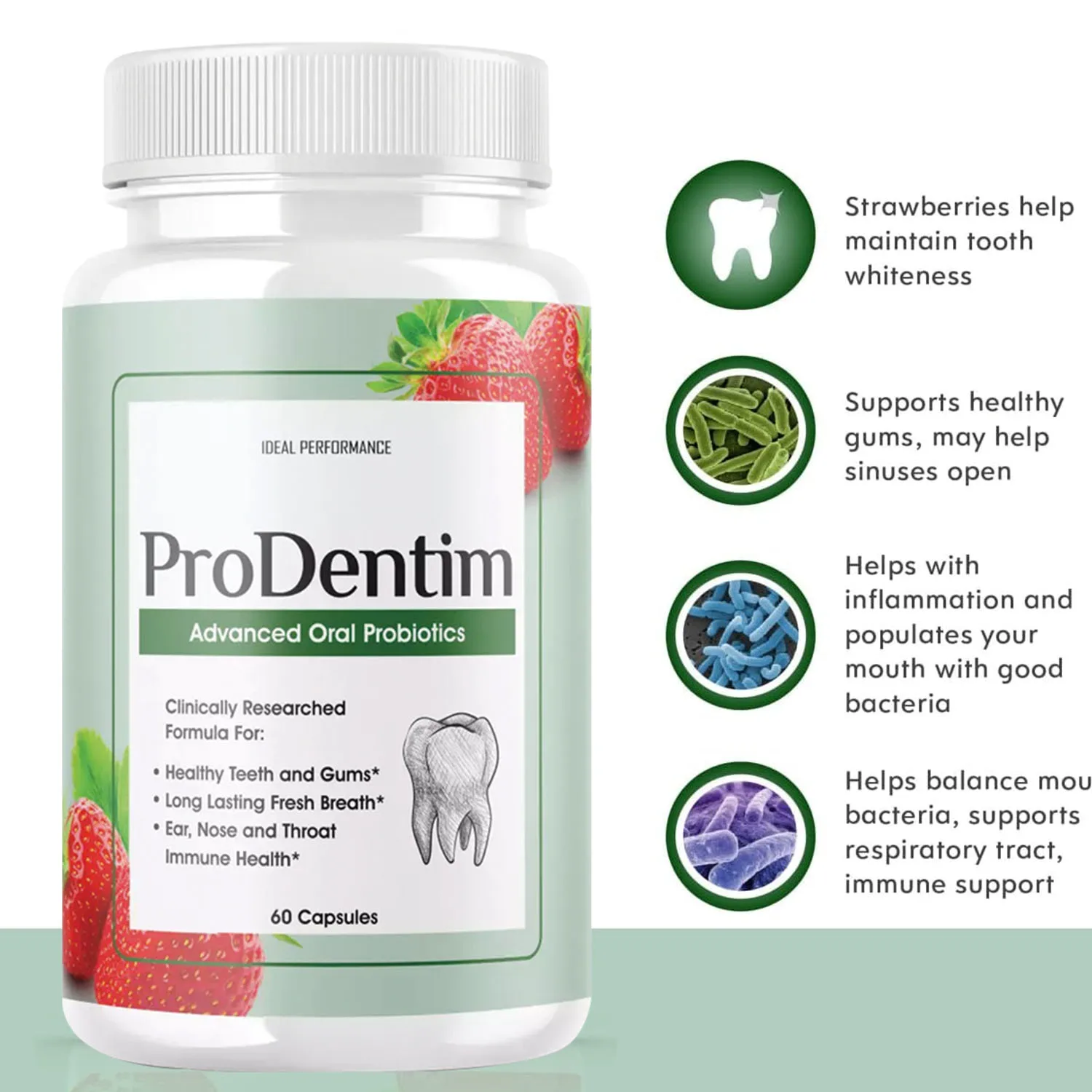 البروبيوتيك عن طريق الفم المتقدم - يعزز صحة اللثة والأسنان، ويمنع مشاكل الأسنان، ويجدد ميكروبات الفم