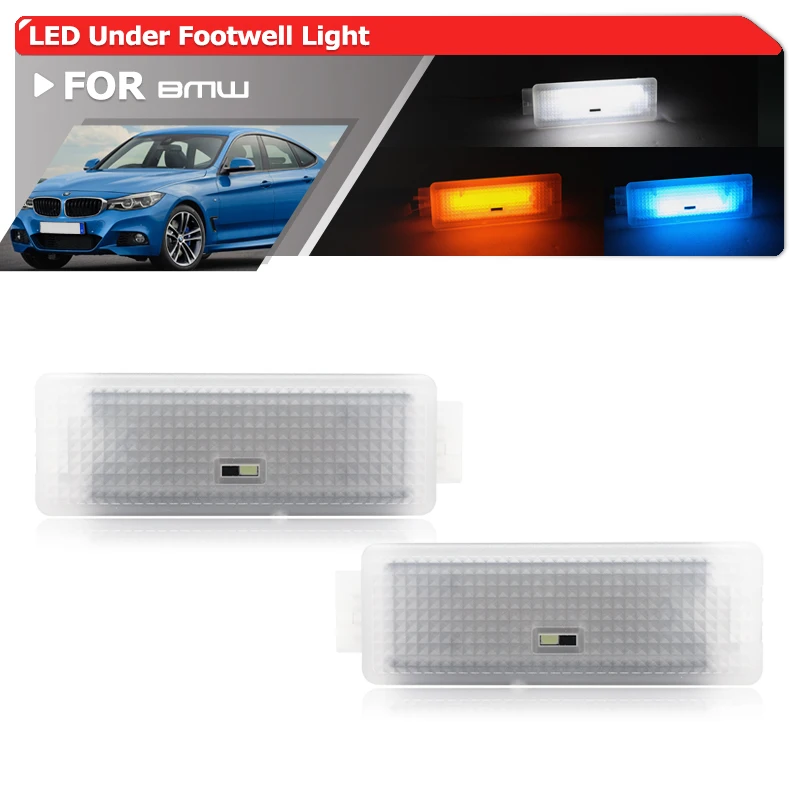 

Fits For BMW 3Series F30 F31 2012-2019 F34 2013-2020 Canbus Bimmer LED Under Dash Courtesy Light Interior Footwell Ambient Light