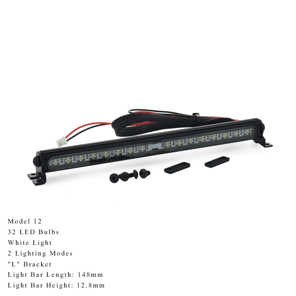 4.8-7.4V Dak Lamp Wit/Kleurrijke Led Licht Bar Voor Rc Crawler Auto X Maxx TRX4 Bronco 2021 SCX10 Capra RBX10 D90 Wpl C24 - afbeelding 1