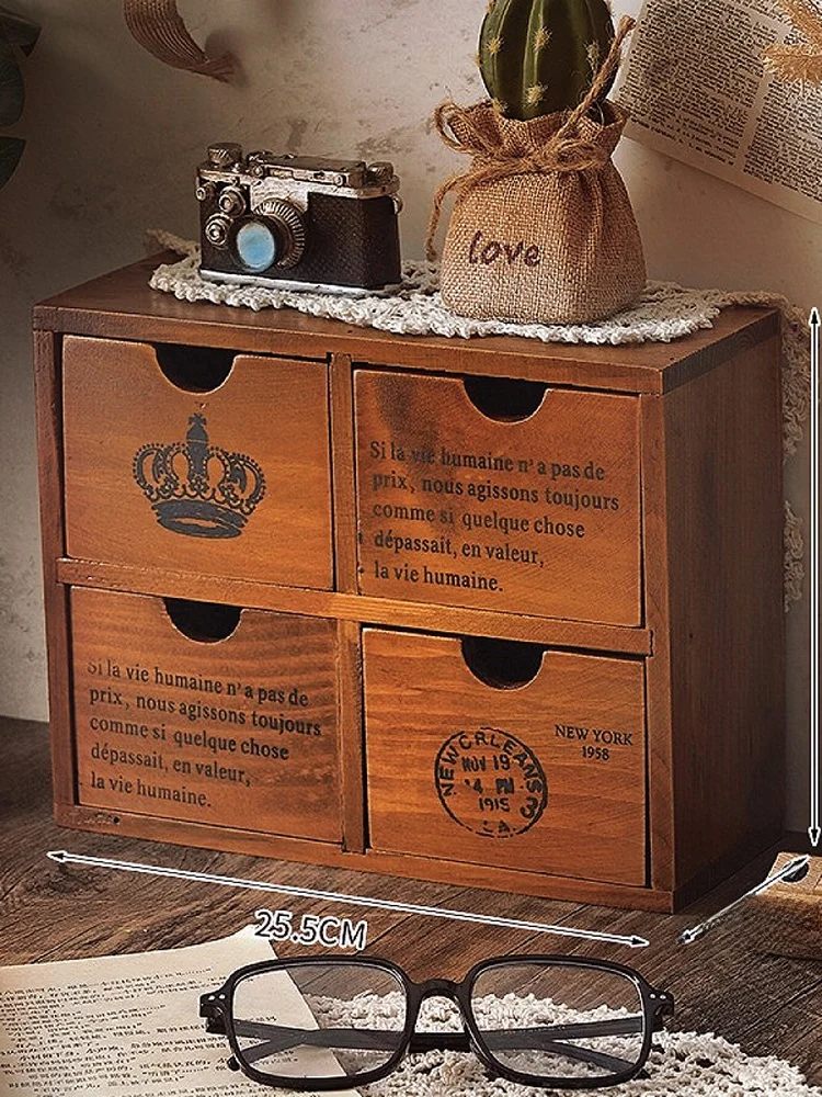 

Настольный органайзер-коробка в японском стиле для хранения ключей и мелочей, деревянный, для стола