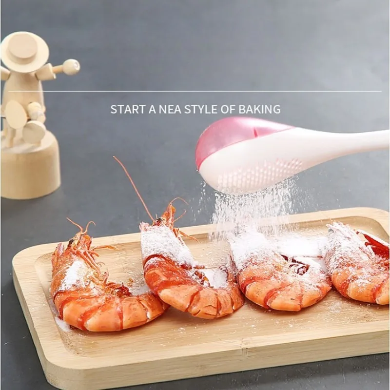 1PC Japanese-style flour bread dusting spoon, detachable washable kitchen measuring spoon, multi-functional baking tool strainer
