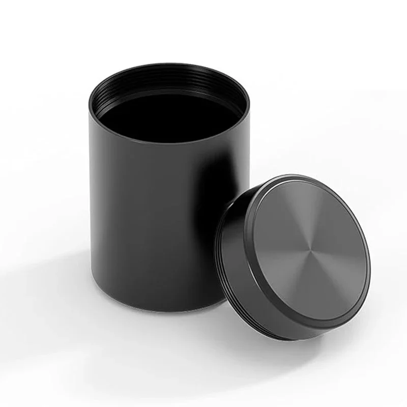 

Mini Portable Sealed Jar Travel Moisture-proof Solid Color Nut Candy Food Storage Container Tea Can Metal Box Stainless Steel